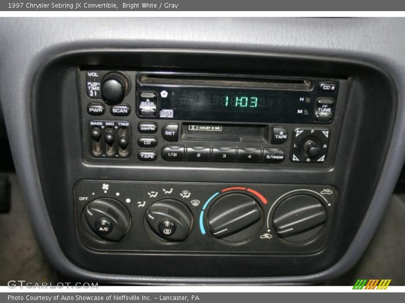 Bright White / Gray 1997 Chrysler Sebring JX Convertible