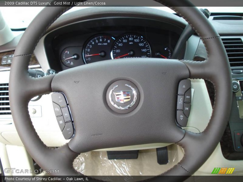 Gold Mist / Light Linen/Cocoa 2009 Cadillac DTS Luxury