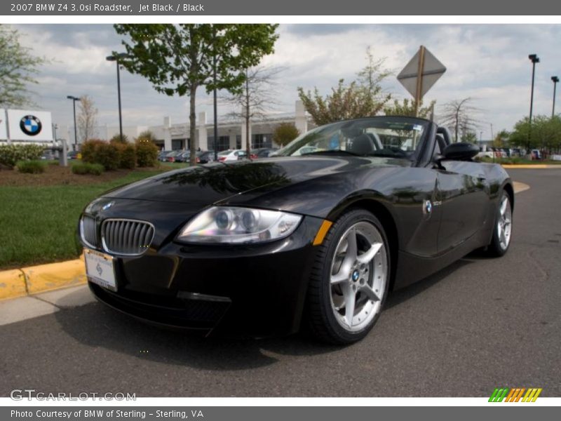 Jet Black / Black 2007 BMW Z4 3.0si Roadster