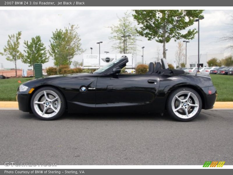 Jet Black / Black 2007 BMW Z4 3.0si Roadster