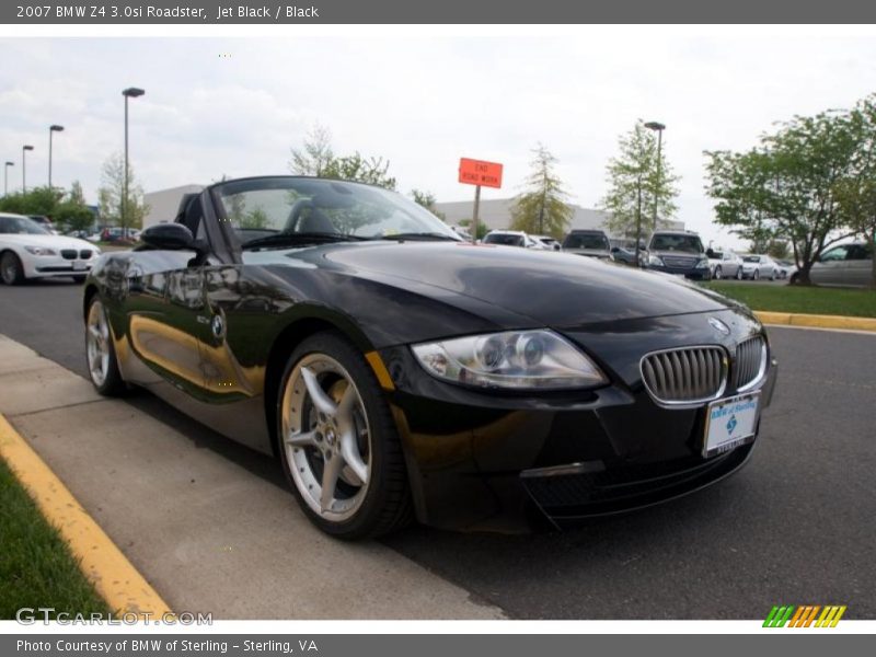 Jet Black / Black 2007 BMW Z4 3.0si Roadster