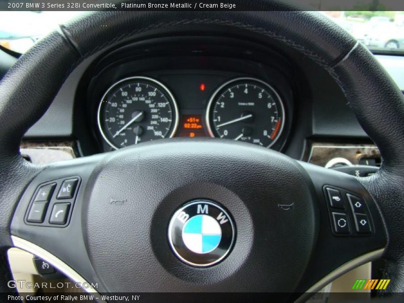 Platinum Bronze Metallic / Cream Beige 2007 BMW 3 Series 328i Convertible