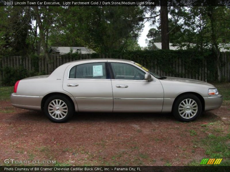 Light Parchment Gold / Dark Stone/Medium Light Stone 2003 Lincoln Town Car Executive