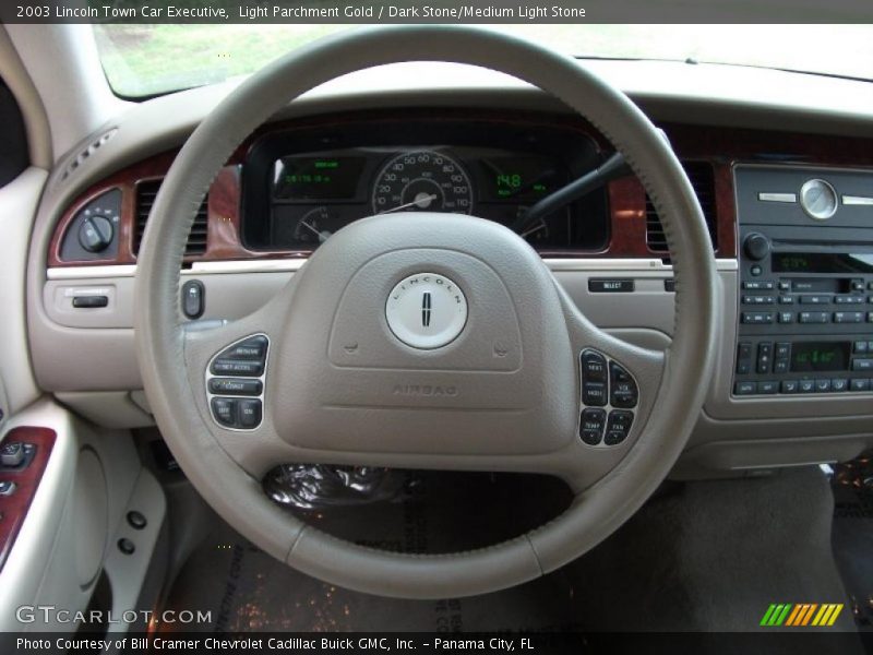 Light Parchment Gold / Dark Stone/Medium Light Stone 2003 Lincoln Town Car Executive