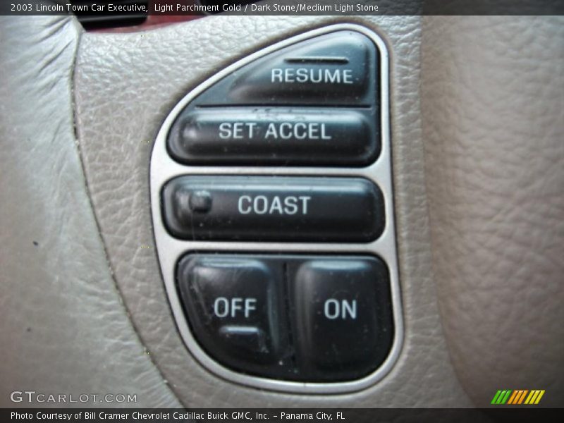 Light Parchment Gold / Dark Stone/Medium Light Stone 2003 Lincoln Town Car Executive