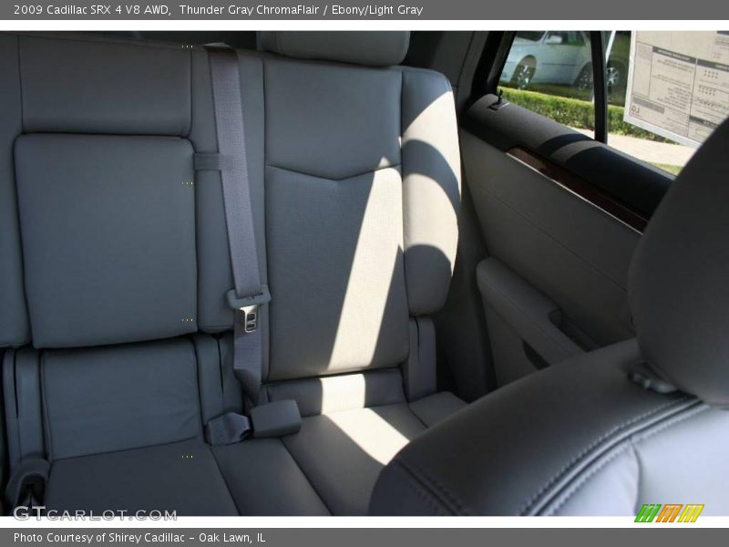 Thunder Gray ChromaFlair / Ebony/Light Gray 2009 Cadillac SRX 4 V8 AWD