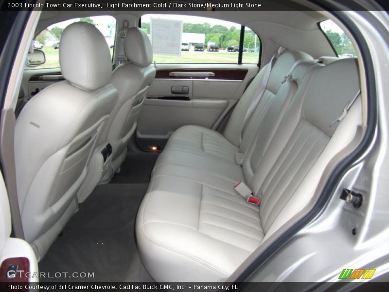 Light Parchment Gold / Dark Stone/Medium Light Stone 2003 Lincoln Town Car Executive
