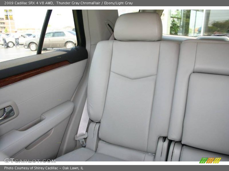 Thunder Gray ChromaFlair / Ebony/Light Gray 2009 Cadillac SRX 4 V8 AWD