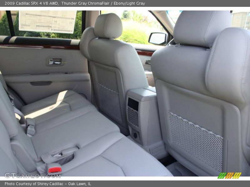 Thunder Gray ChromaFlair / Ebony/Light Gray 2009 Cadillac SRX 4 V8 AWD