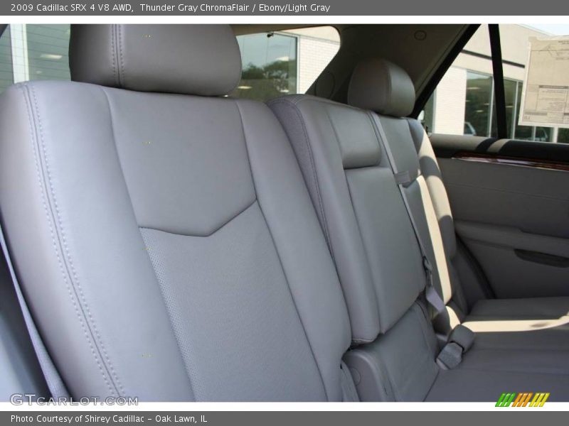 Thunder Gray ChromaFlair / Ebony/Light Gray 2009 Cadillac SRX 4 V8 AWD