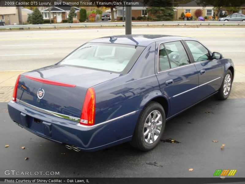 Blue Diamond Tricoat / Titanium/Dark Titanium 2009 Cadillac DTS Luxury