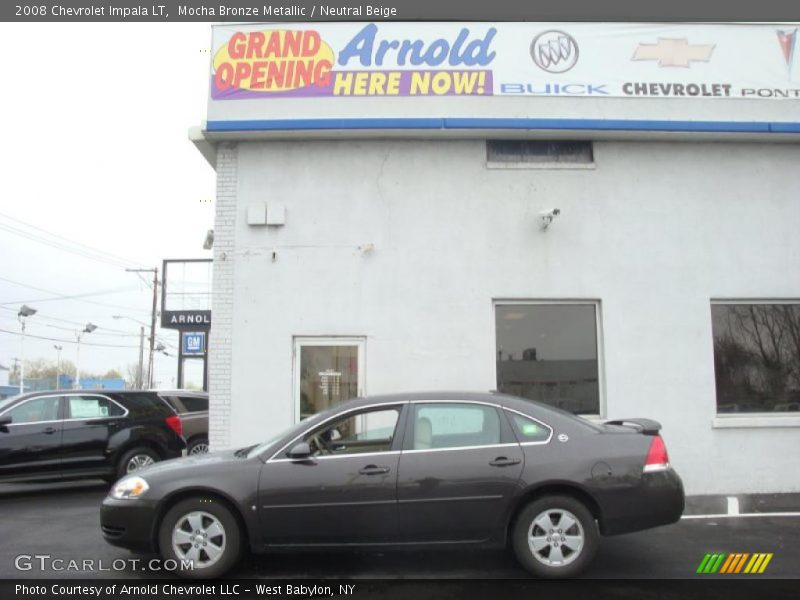 Mocha Bronze Metallic / Neutral Beige 2008 Chevrolet Impala LT