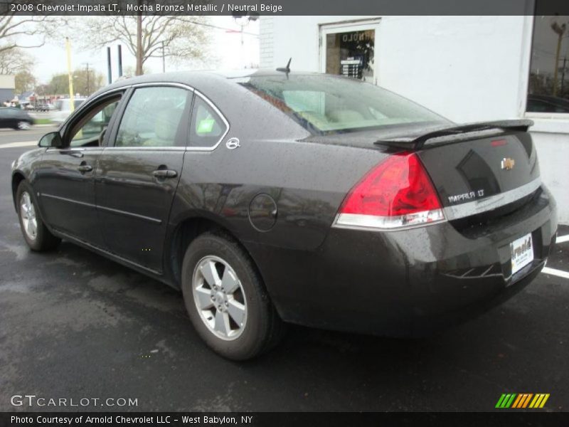 Mocha Bronze Metallic / Neutral Beige 2008 Chevrolet Impala LT