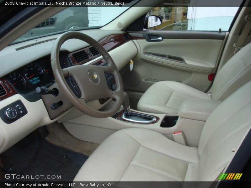 Mocha Bronze Metallic / Neutral Beige 2008 Chevrolet Impala LT