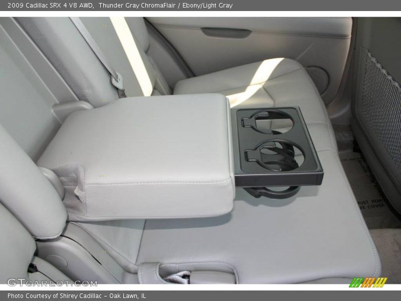Thunder Gray ChromaFlair / Ebony/Light Gray 2009 Cadillac SRX 4 V8 AWD