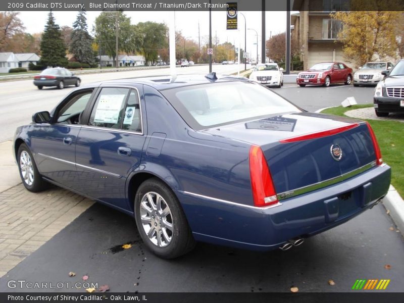 Blue Diamond Tricoat / Titanium/Dark Titanium 2009 Cadillac DTS Luxury