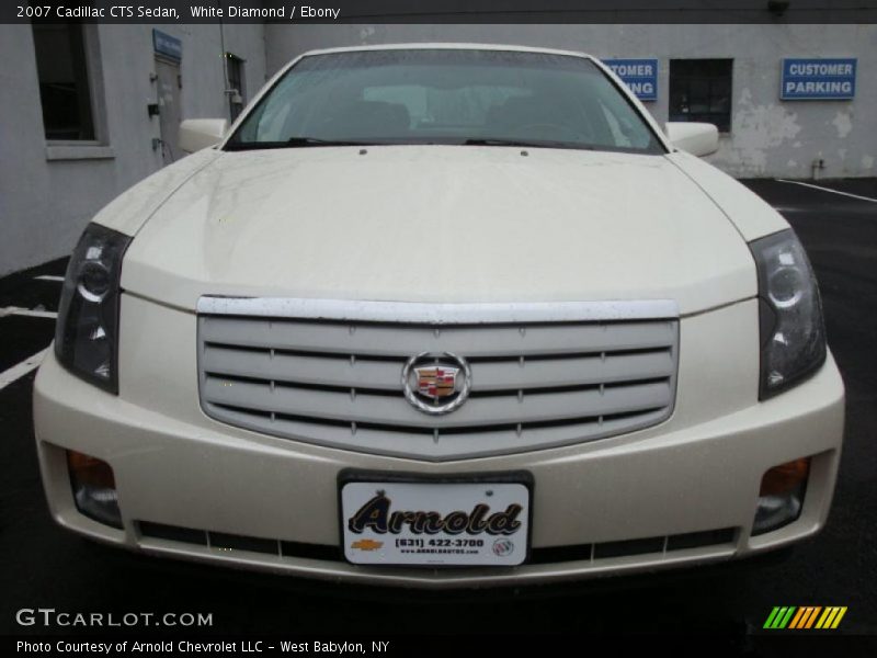 White Diamond / Ebony 2007 Cadillac CTS Sedan
