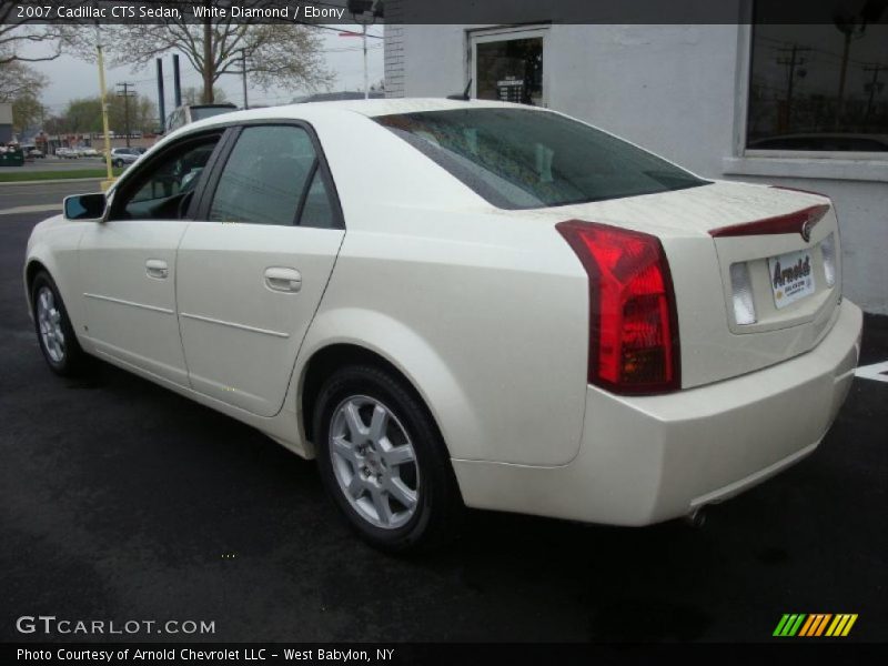 White Diamond / Ebony 2007 Cadillac CTS Sedan