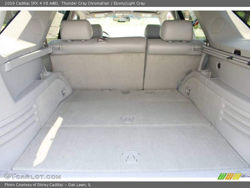 Thunder Gray ChromaFlair / Ebony/Light Gray 2009 Cadillac SRX 4 V8 AWD