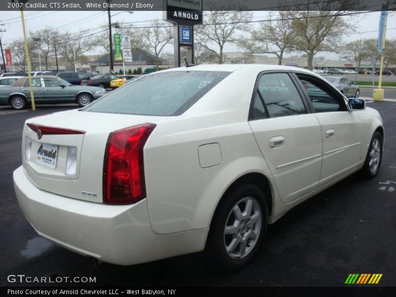White Diamond / Ebony 2007 Cadillac CTS Sedan