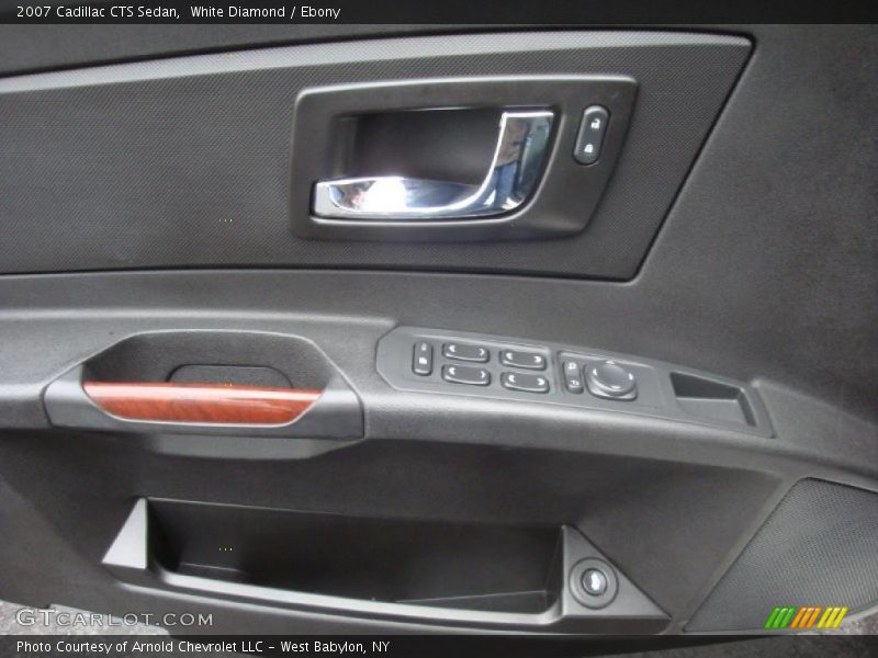 White Diamond / Ebony 2007 Cadillac CTS Sedan