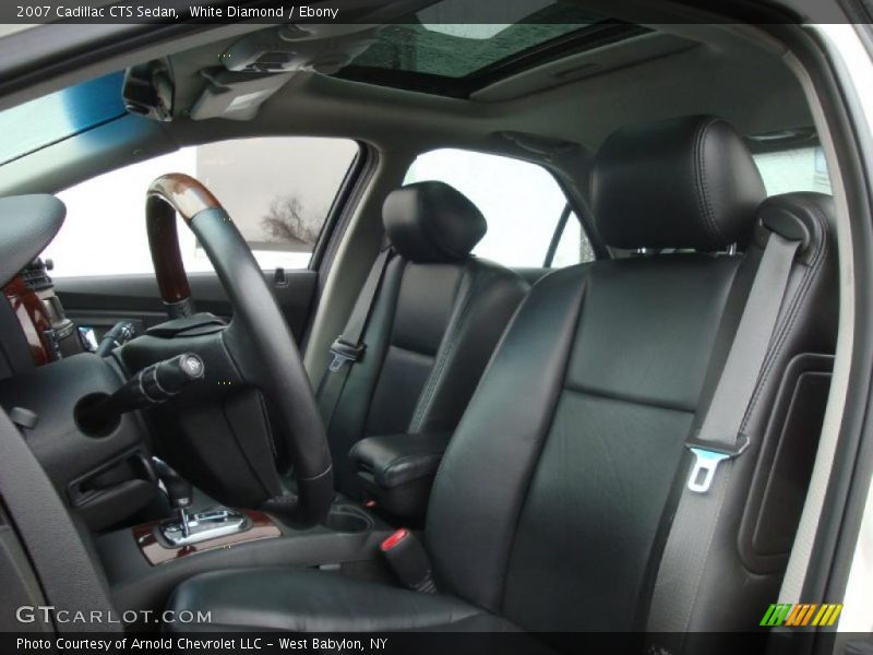 White Diamond / Ebony 2007 Cadillac CTS Sedan