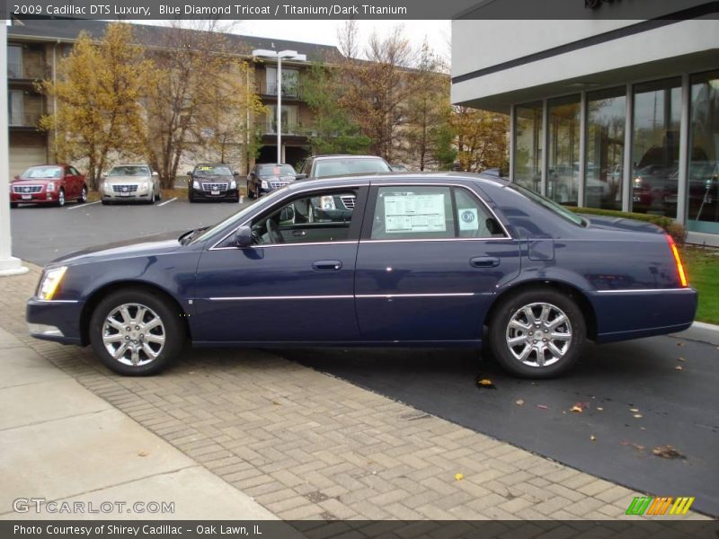 Blue Diamond Tricoat / Titanium/Dark Titanium 2009 Cadillac DTS Luxury