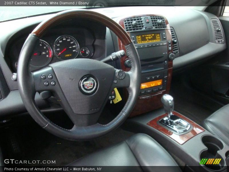 White Diamond / Ebony 2007 Cadillac CTS Sedan