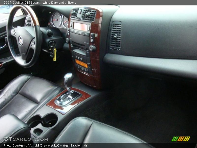 White Diamond / Ebony 2007 Cadillac CTS Sedan
