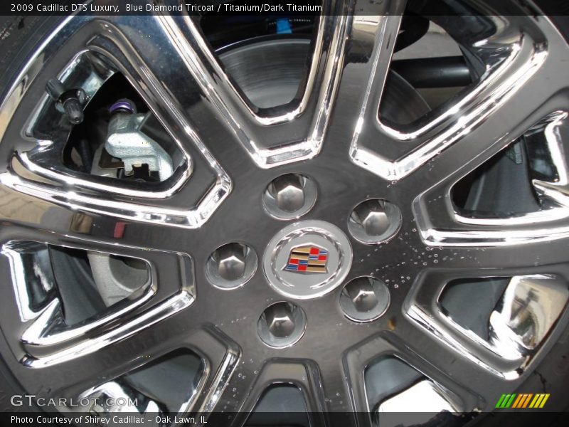 Blue Diamond Tricoat / Titanium/Dark Titanium 2009 Cadillac DTS Luxury