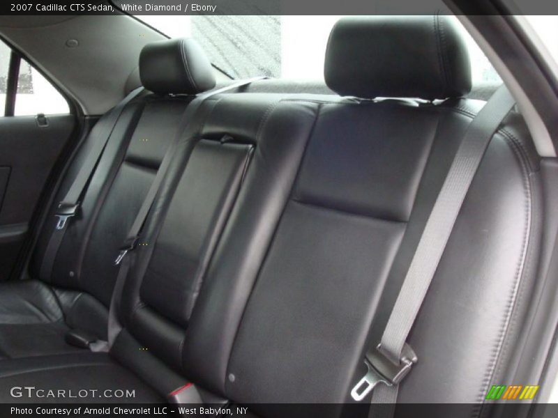 White Diamond / Ebony 2007 Cadillac CTS Sedan