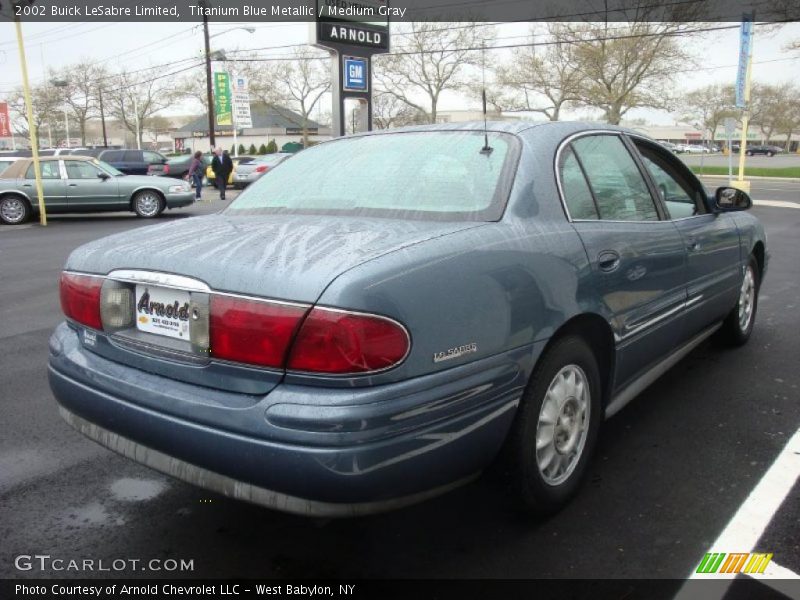 Titanium Blue Metallic / Medium Gray 2002 Buick LeSabre Limited
