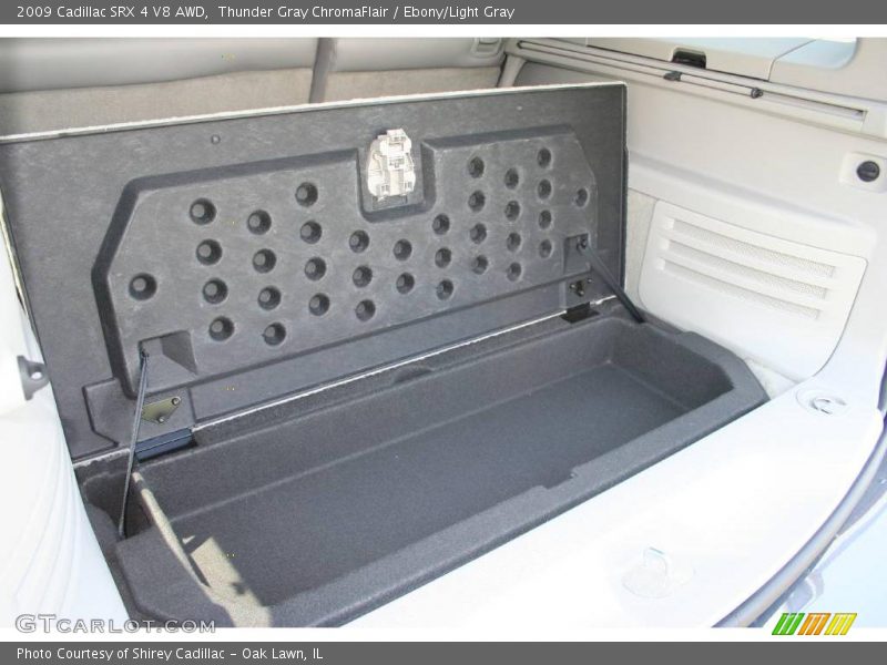 Thunder Gray ChromaFlair / Ebony/Light Gray 2009 Cadillac SRX 4 V8 AWD