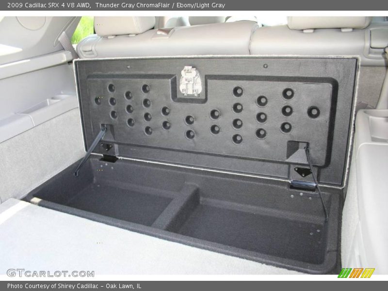 Thunder Gray ChromaFlair / Ebony/Light Gray 2009 Cadillac SRX 4 V8 AWD