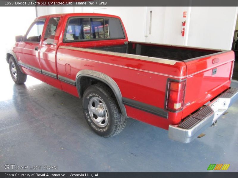Flame Red / Gray 1995 Dodge Dakota SLT Extended Cab