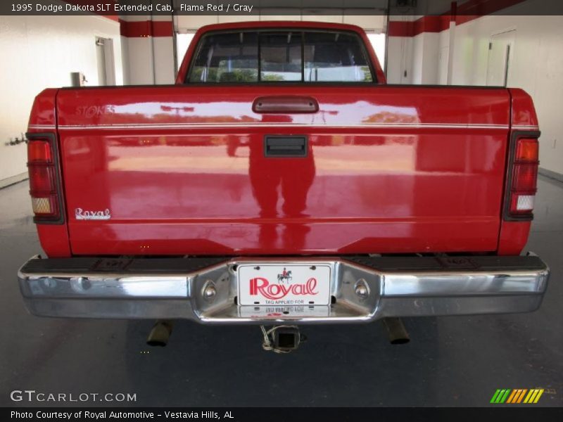 Flame Red / Gray 1995 Dodge Dakota SLT Extended Cab