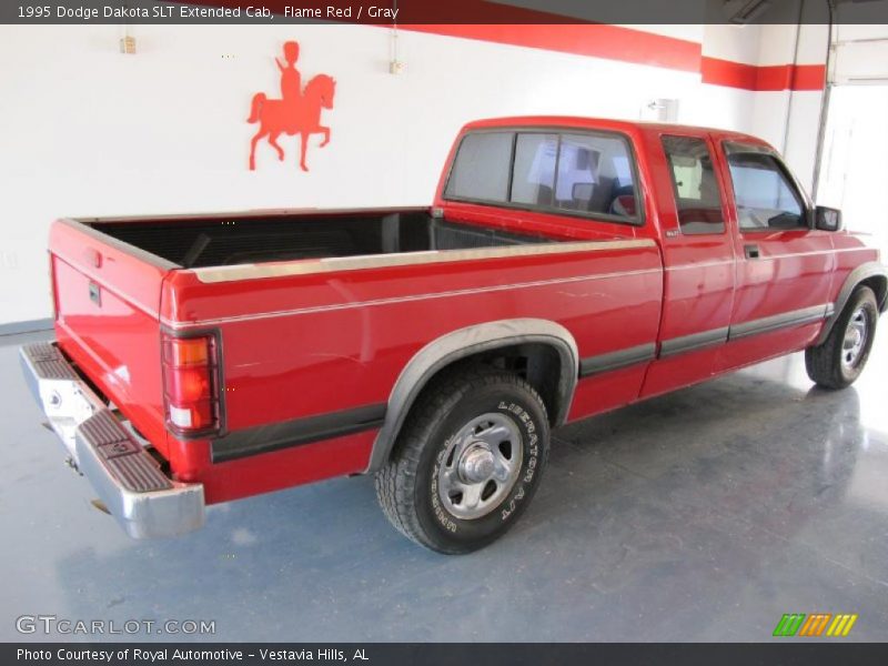 Flame Red / Gray 1995 Dodge Dakota SLT Extended Cab