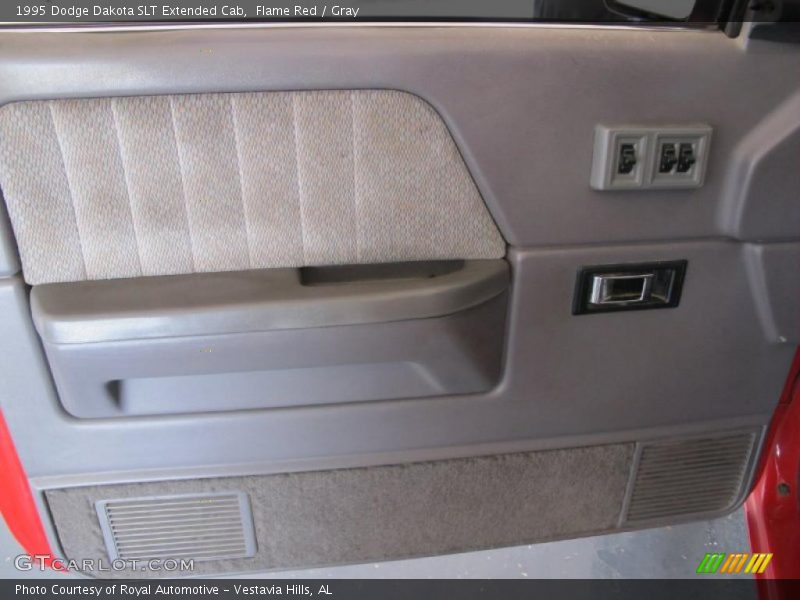 Flame Red / Gray 1995 Dodge Dakota SLT Extended Cab