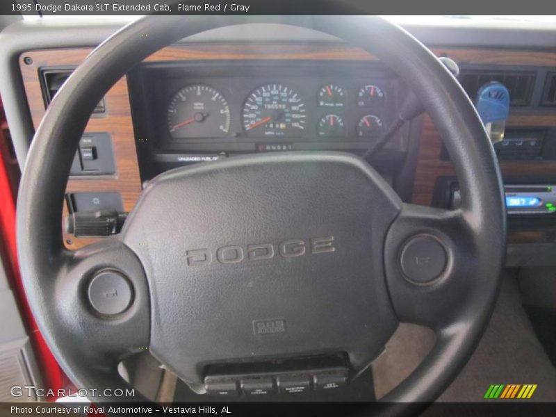 Flame Red / Gray 1995 Dodge Dakota SLT Extended Cab