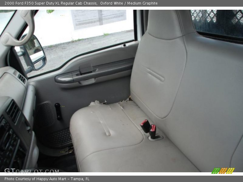 Oxford White / Medium Graphite 2000 Ford F350 Super Duty XL Regular Cab Chassis