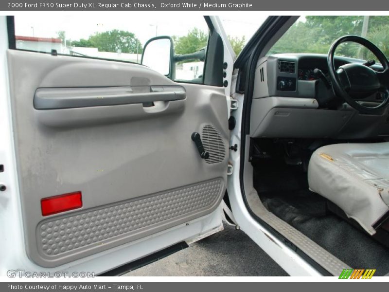 Oxford White / Medium Graphite 2000 Ford F350 Super Duty XL Regular Cab Chassis
