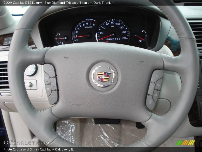 Blue Diamond Tricoat / Titanium/Dark Titanium 2009 Cadillac DTS Luxury
