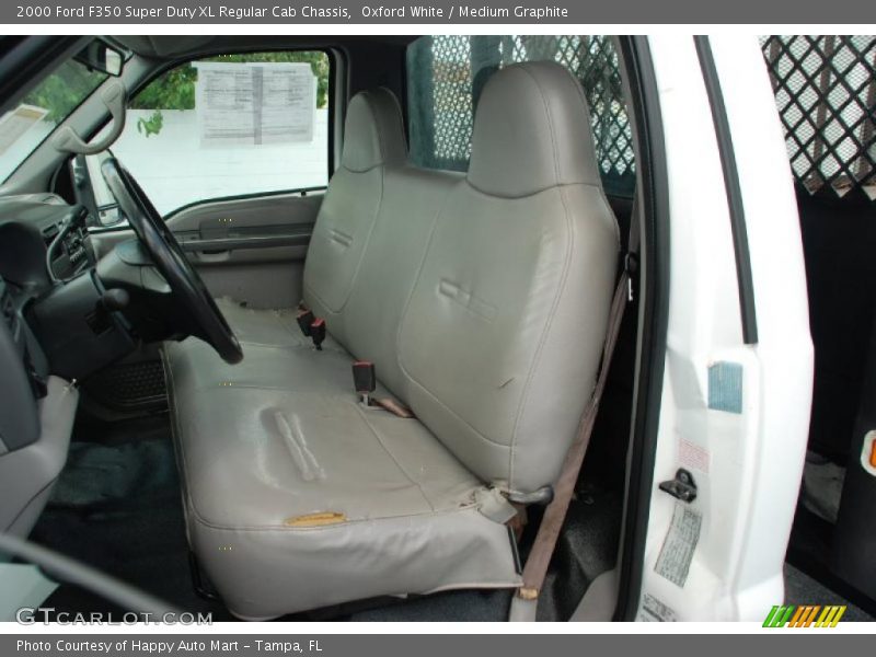 Oxford White / Medium Graphite 2000 Ford F350 Super Duty XL Regular Cab Chassis