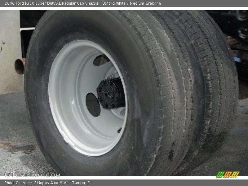 Oxford White / Medium Graphite 2000 Ford F350 Super Duty XL Regular Cab Chassis