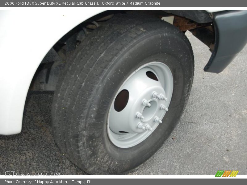 Oxford White / Medium Graphite 2000 Ford F350 Super Duty XL Regular Cab Chassis
