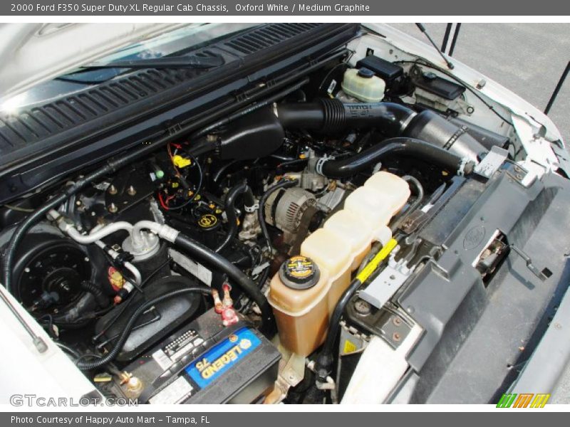 Oxford White / Medium Graphite 2000 Ford F350 Super Duty XL Regular Cab Chassis