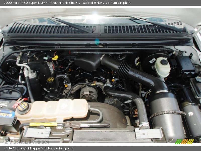Oxford White / Medium Graphite 2000 Ford F350 Super Duty XL Regular Cab Chassis