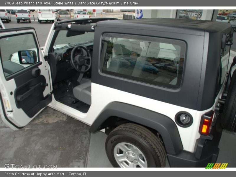 Stone White / Dark Slate Gray/Medium Slate Gray 2009 Jeep Wrangler X 4x4