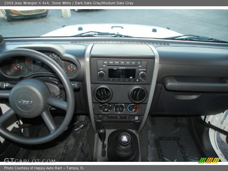 Stone White / Dark Slate Gray/Medium Slate Gray 2009 Jeep Wrangler X 4x4