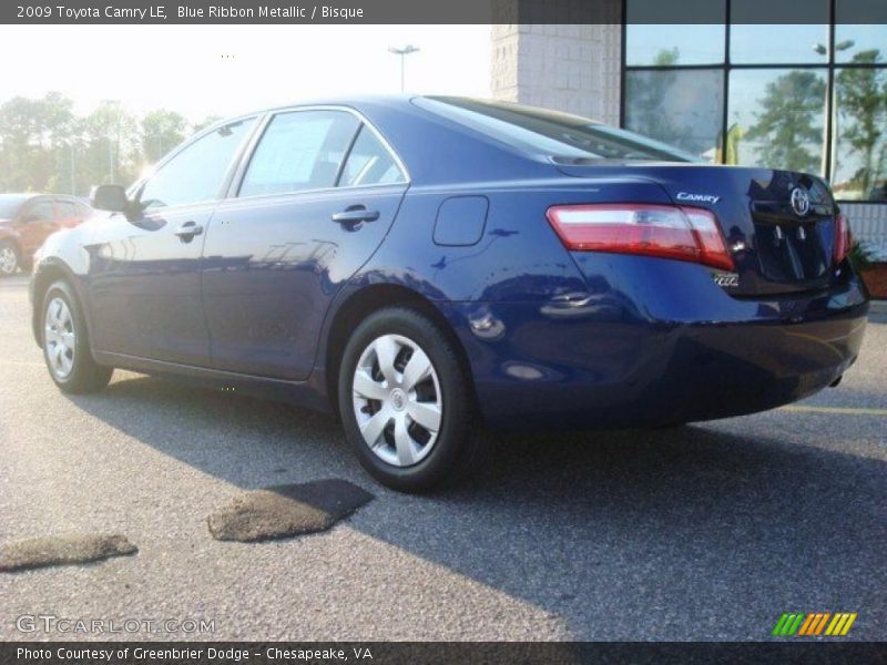 Blue Ribbon Metallic / Bisque 2009 Toyota Camry LE